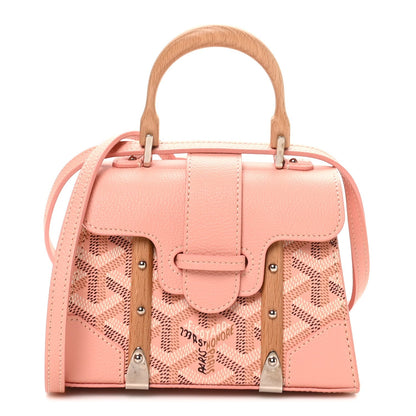 Goyard Goyardine Structure Nano Saigon Bag Powder Pink