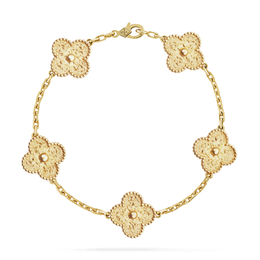 18K Gold Van Cleef & Arpels Vintage Alhambra Bracelet