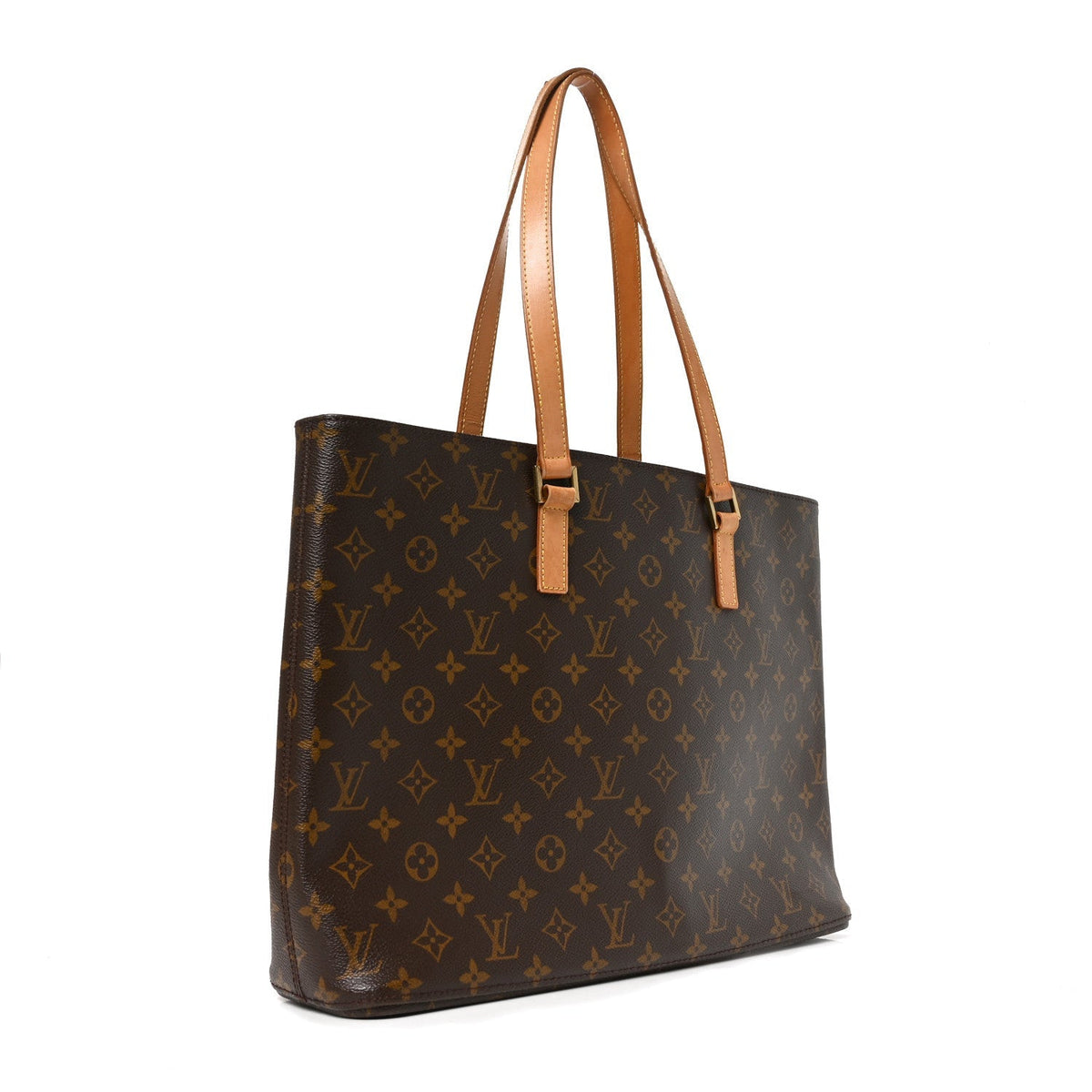 Louis Vuitton Monogram Canvas Luco Tote Bag Brown