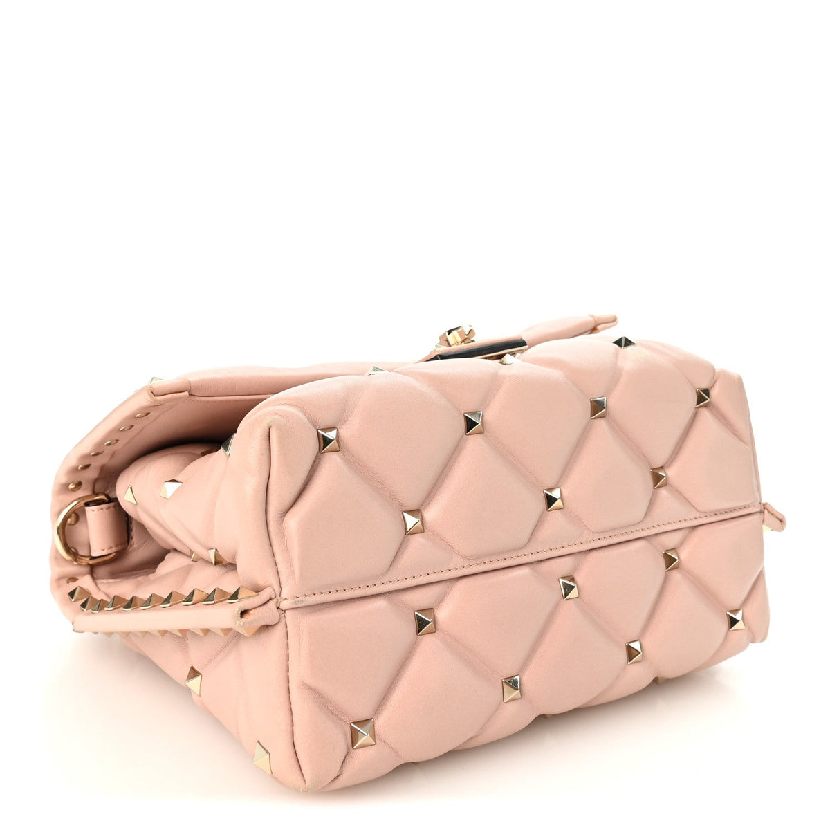 Valentino Garavani Nappa Medium Candystud Top Handle Bag Poudre 1984995