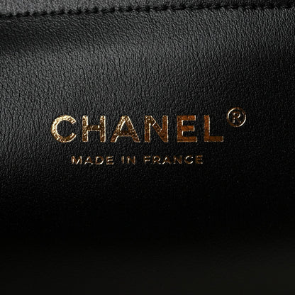 Chanel Tweed Calfskin Urban Essentials Large Shopping Bag Black Multicolor