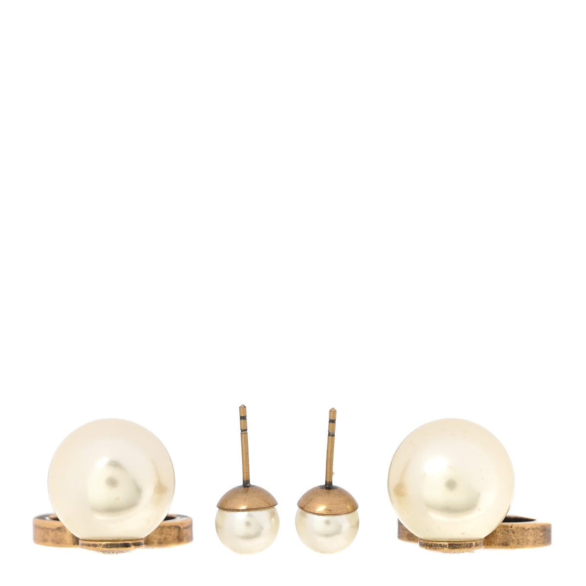 Christian Dior Pearl Mise En Dior CD Tribal Earrings