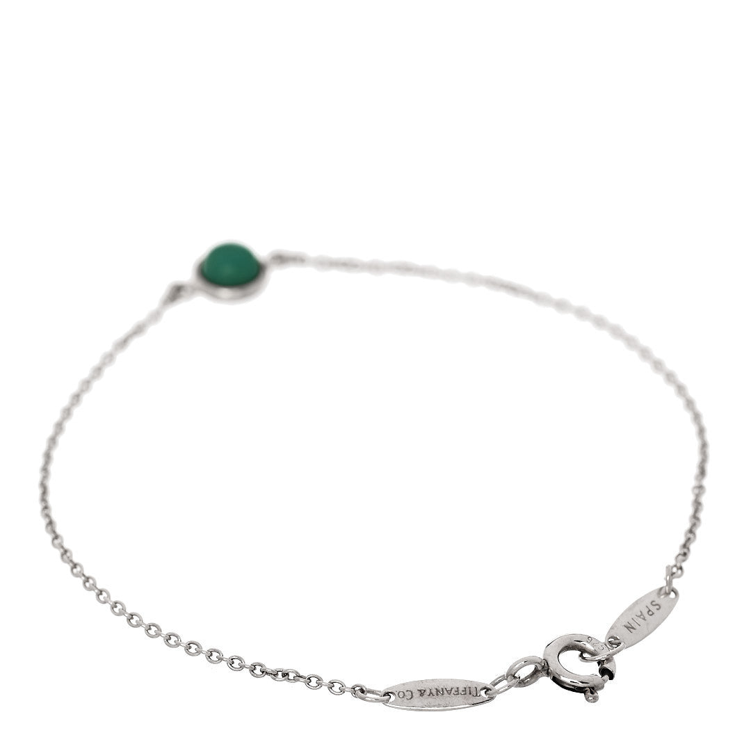 Tiffany Sterling Silver Turquoise Elsa Peretti Color by the Yard Bracelet