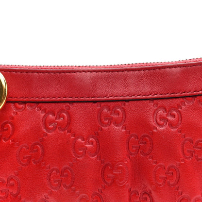 Gucci Guccissima Signature New Britt Wristlet Red