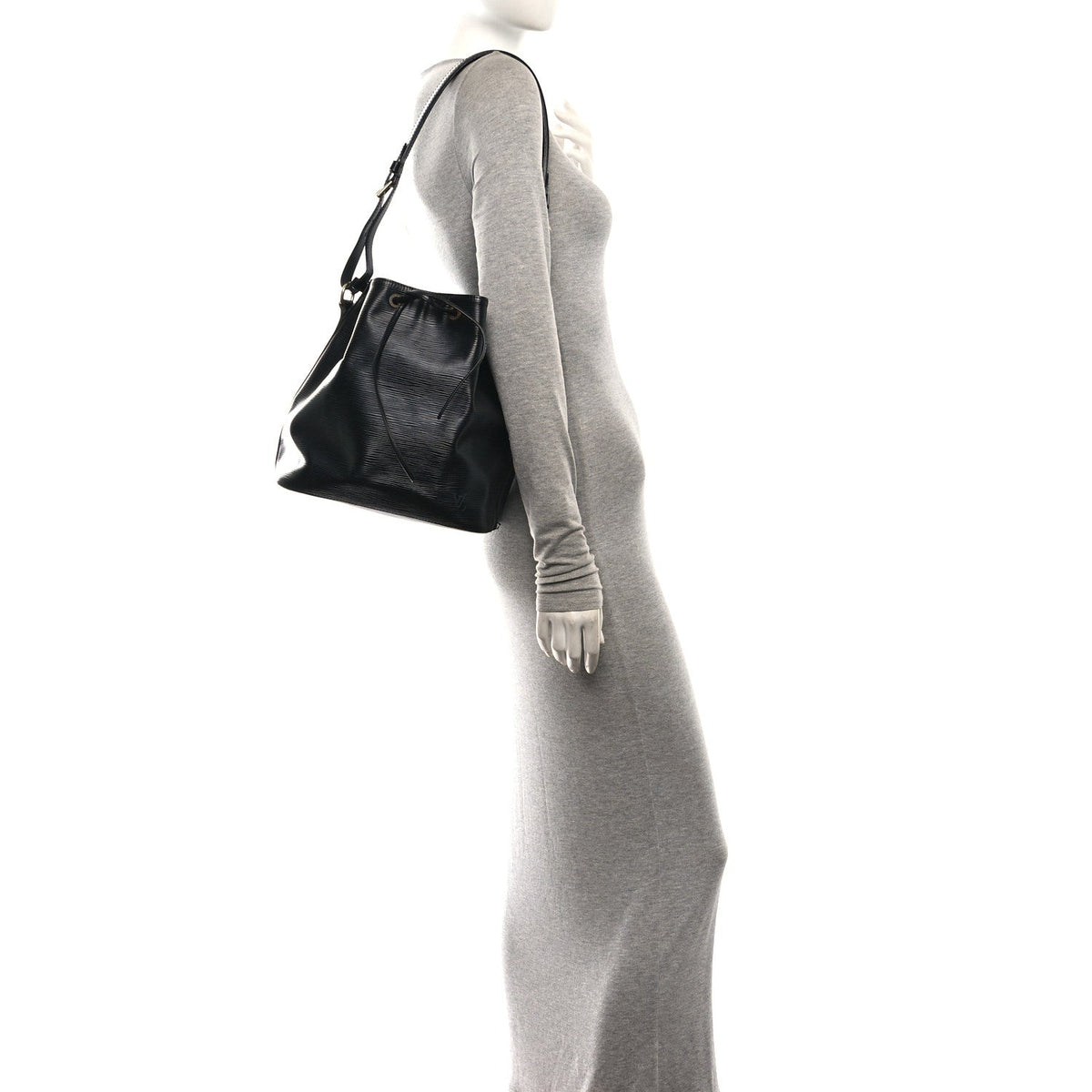 Louis Vuitton Epi Petit Noe Shoulder Bag Black
