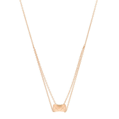 Chanel 18K Beige Gold Coco Crush Pendant Necklace