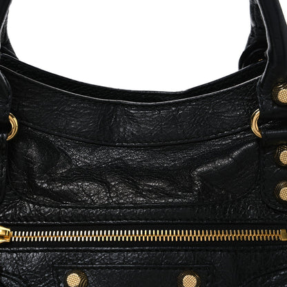 Balenciaga Agneau Giant 12 Gold City Black