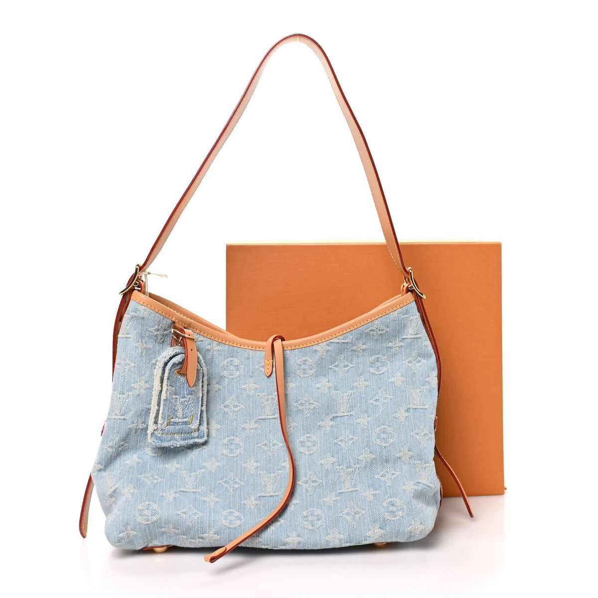 Louis Vuitton Monogram Denim CarryAll PM Sky Blue