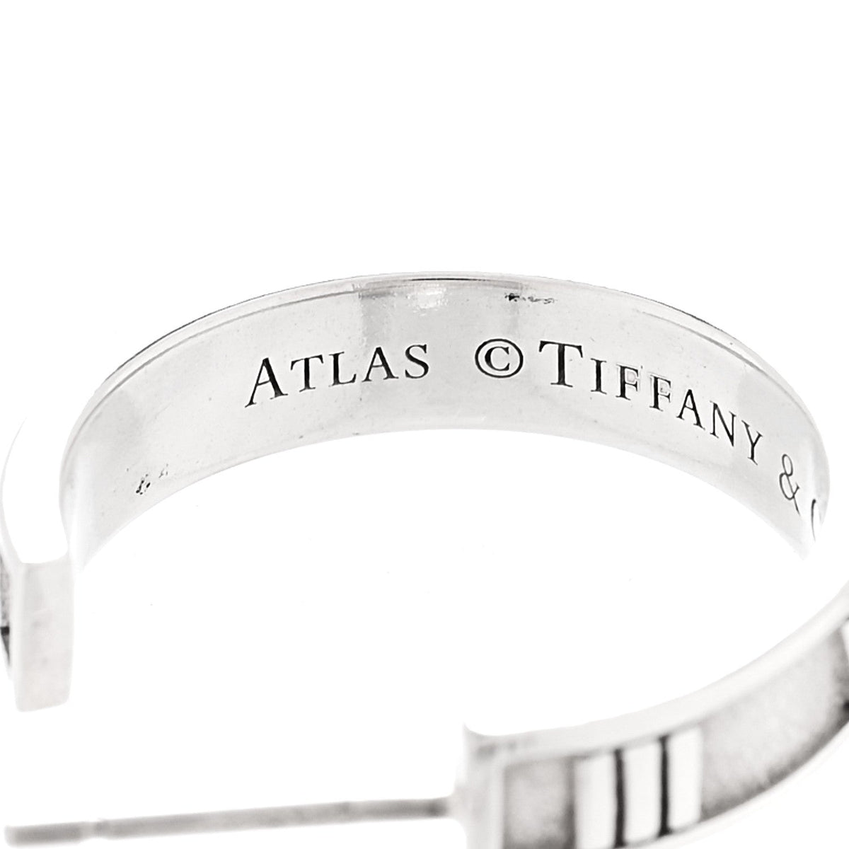 Tiffany Sterling Silver Atlas Hoop Earrings