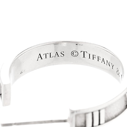 Tiffany Sterling Silver Atlas Hoop Earrings