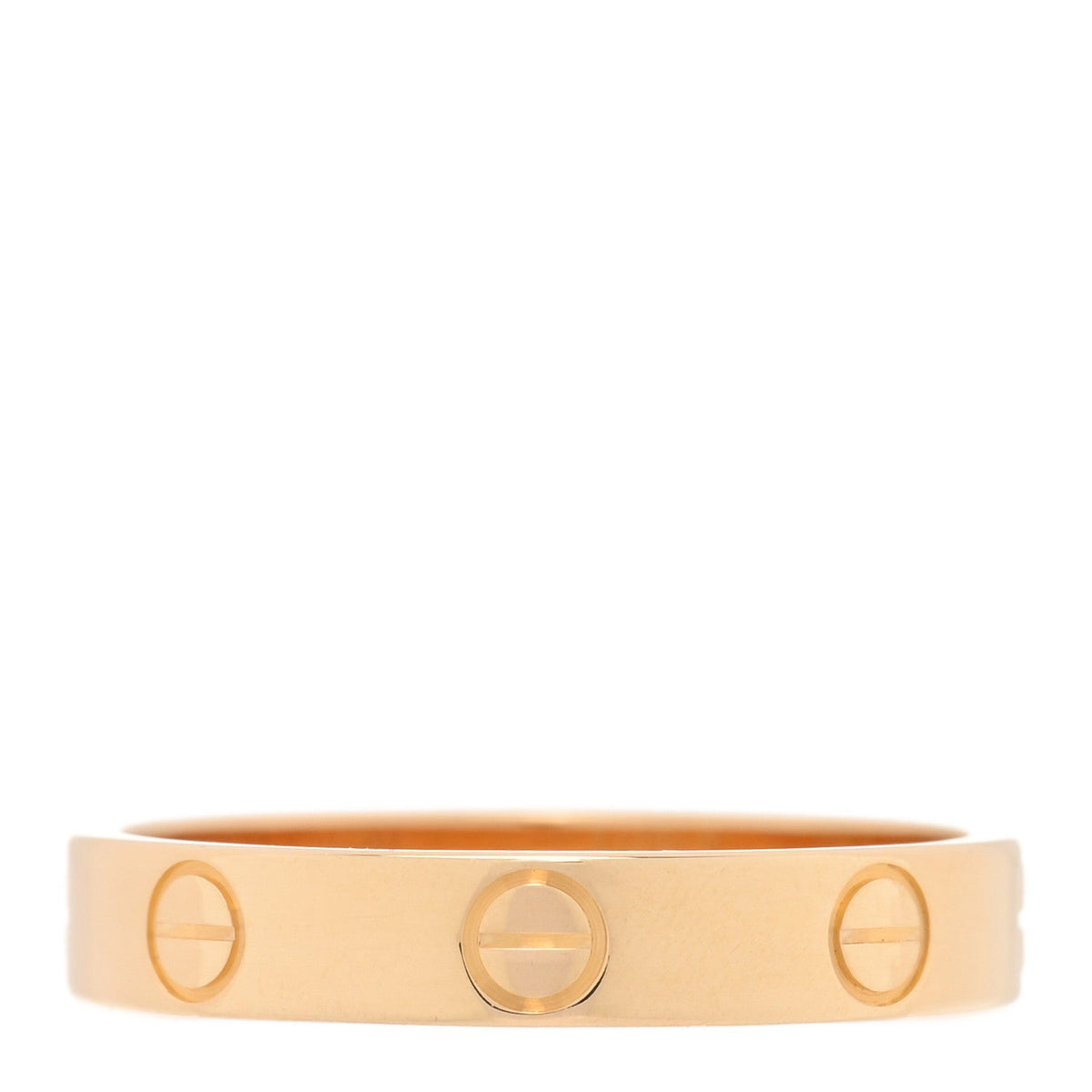 Cartier 18K Yellow Gold 3.5mm LOVE Wedding Band Ring 55 7.25
