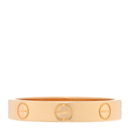 Cartier 18K Yellow Gold 3.5mm LOVE Wedding Band Ring 55 7.25