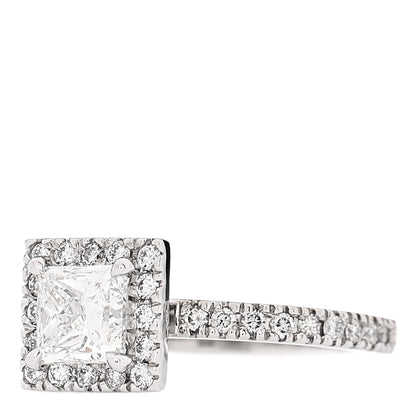 Parker & West 18K White Gold Diamond 0.96ctw Princess Cut Engagement Ring 52 6