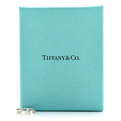 Tiffany Sterling Silver Narrow Atlas Pierced Ring 50 5.25