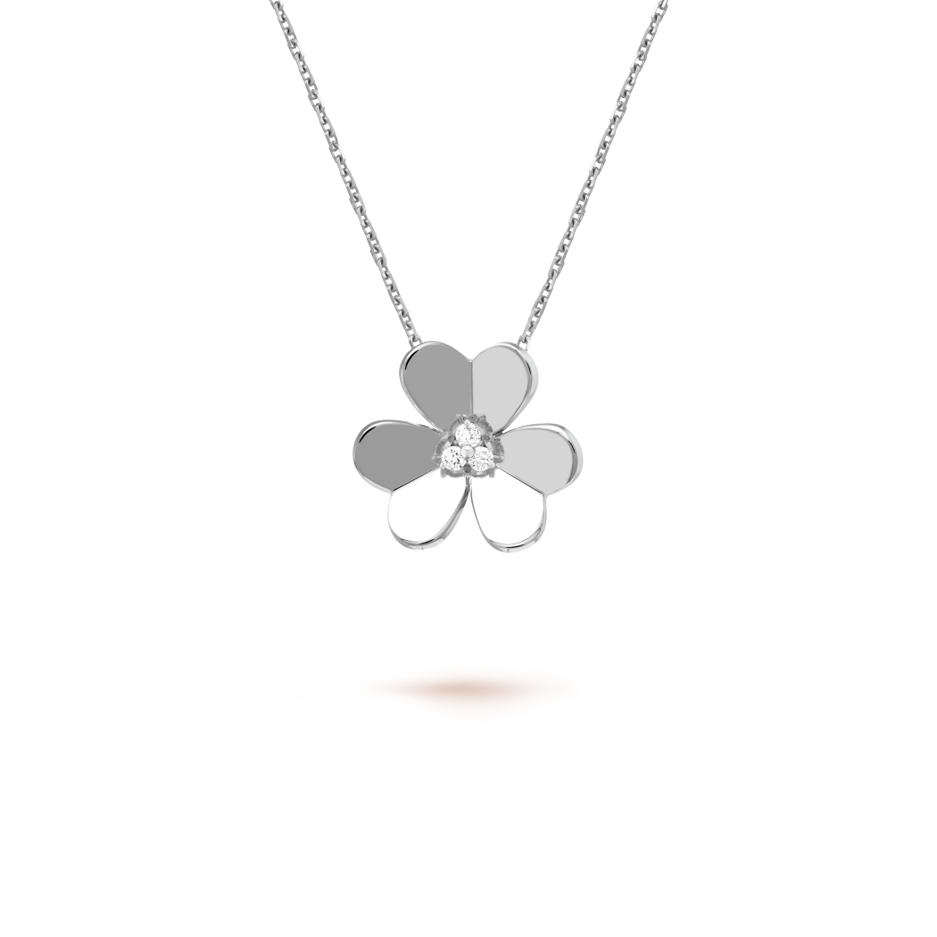 18K Gold Diamonds VCA Frivole Large Model Pendant