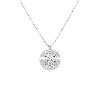 18K White Gold Diamonds Chaumet Jeux De Liens Harmony Pendant