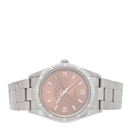 Rolex Stainless Steel 34mm Air-King Precision Watch Pink 14010