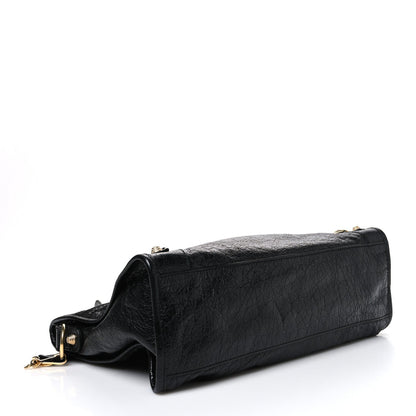 Balenciaga Agneau Giant 12 Gold City Black