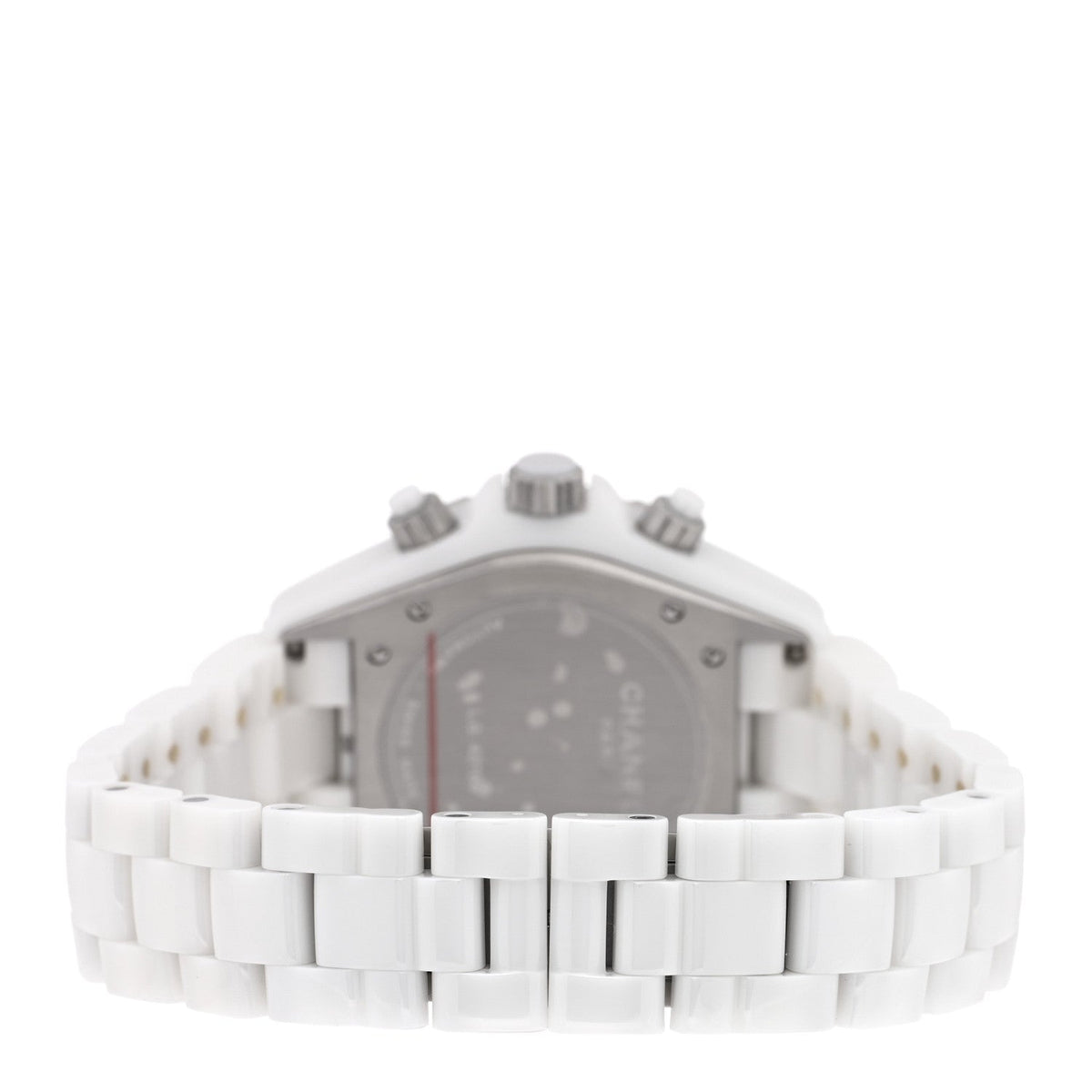 Chanel Stainless Steel Ceramic 41mm J12 Chronograph Automatic Watch White 1945373