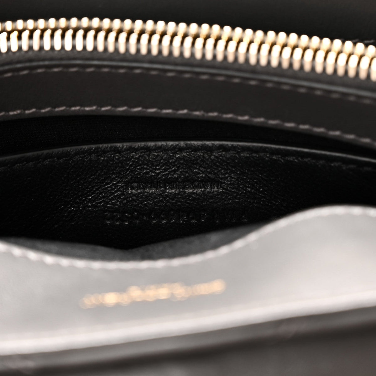 Saint Laurent Calfskin Small Loulou Chain Satchel Storm