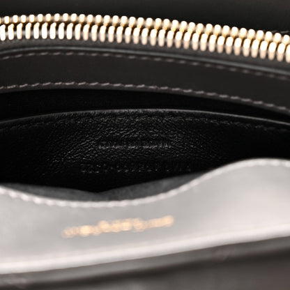 Saint Laurent Calfskin Small Loulou Chain Satchel Storm