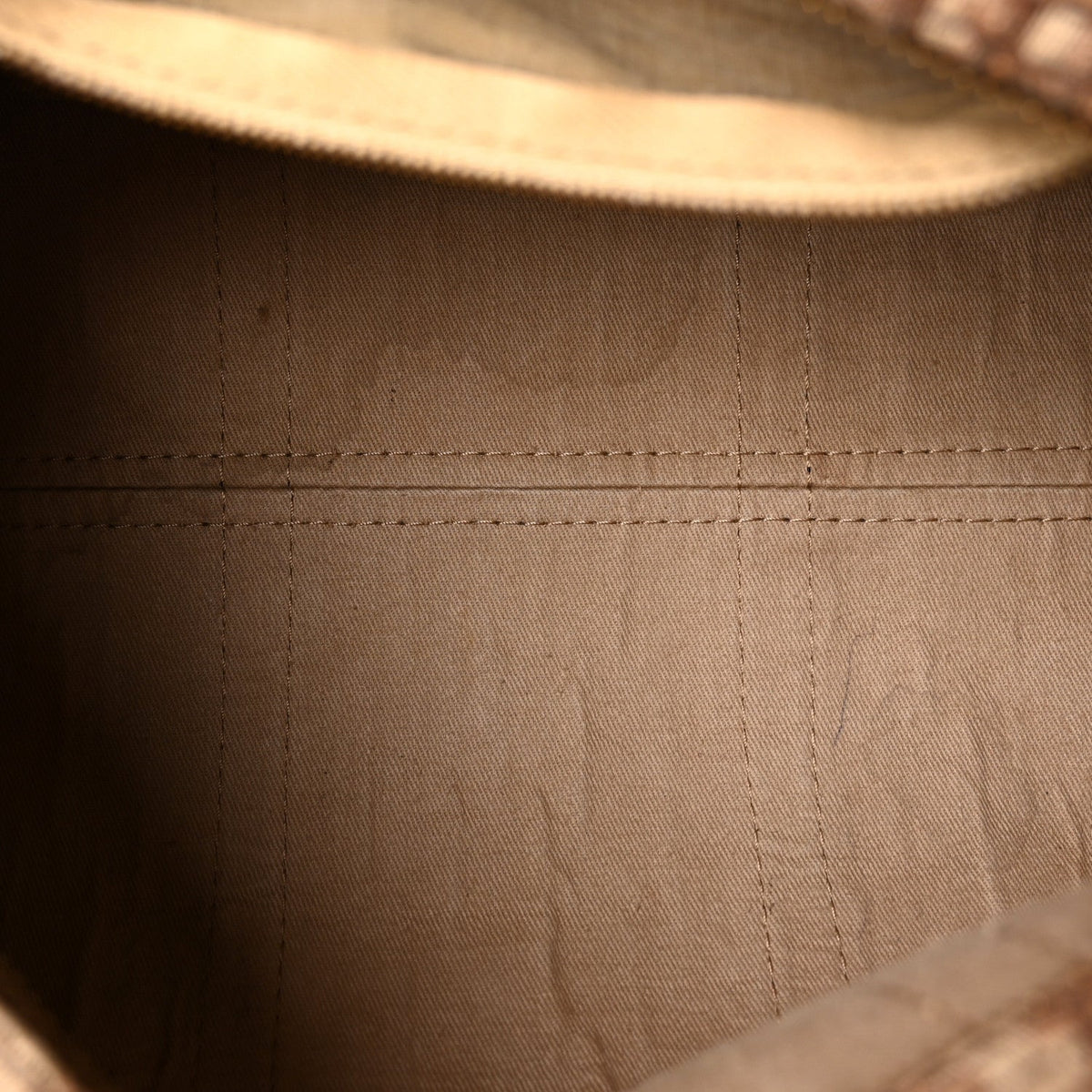 Christian Dior Monogram Canvas Boston Bag Brown