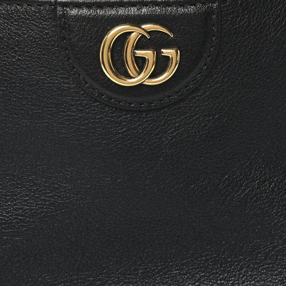 Gucci Softy Wonka Textured Dollar Calfskin Medium Diana Shoulder Bag Black