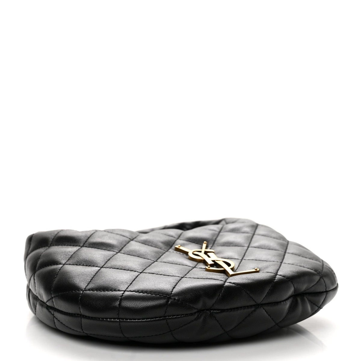 Saint Laurent Lambskin Quilted Icarino Bag Black