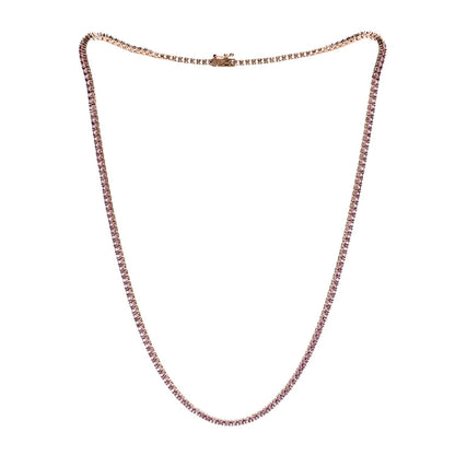 Anita Ko 18K Rose Gold Pink Sapphire Hepburn Choker Necklace