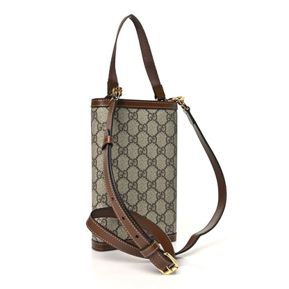 Gucci GG Supreme Calfskin Blondie Wallet on Chain Beige Brown