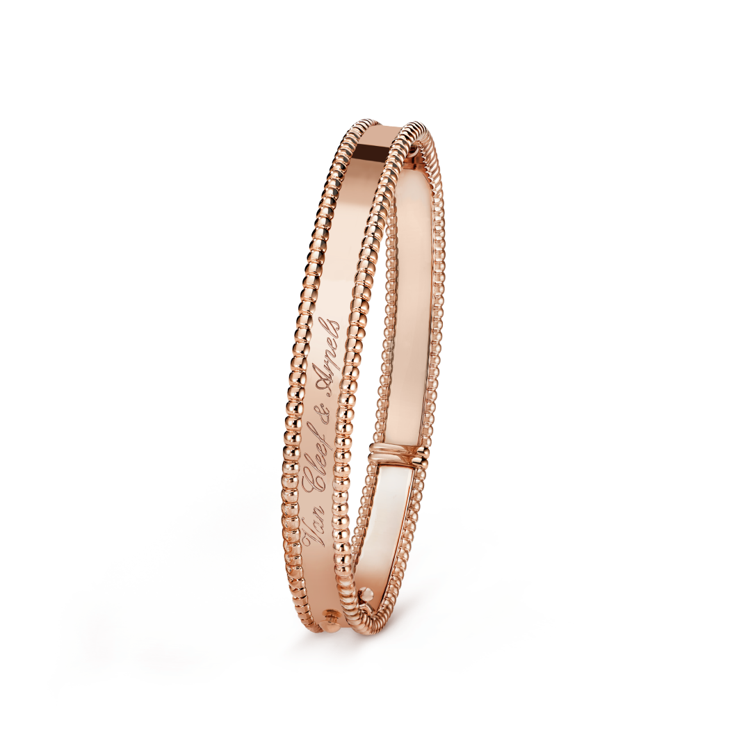 18K Gold VCA Perlée Signature Medium Model Bracelet