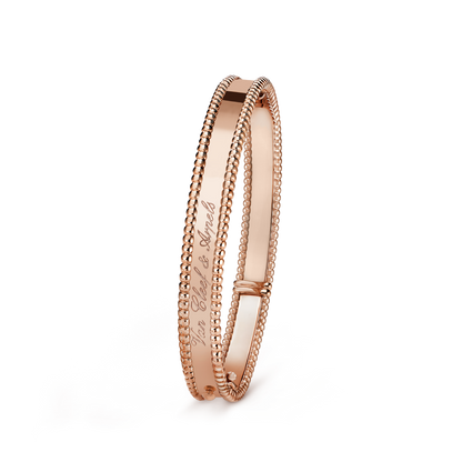 18K Gold VCA Perlée Signature Medium Model Bracelet