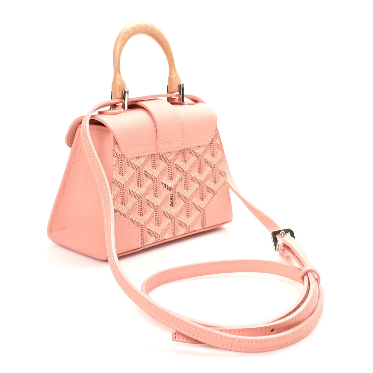 Goyard Goyardine Structure Nano Saigon Bag Powder Pink