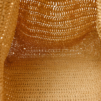 Saint Laurent Raffia Rive Gauche Tote Natural