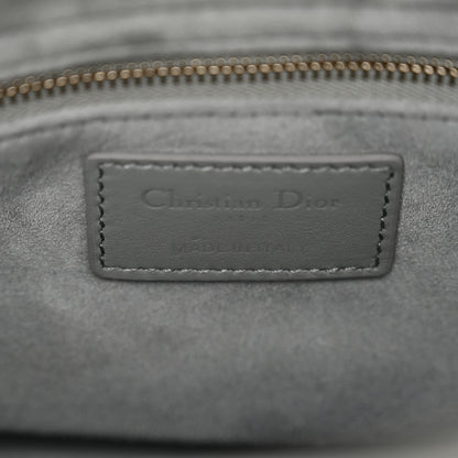 Christian Dior Ultra Matte Calfskin Cannage Small My ABCDior Lady Dior Grey