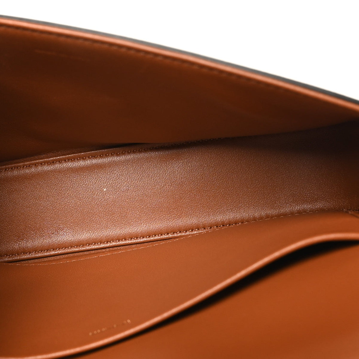 Celine Canvas Calfskin Triomphe Shoulder Bag Tan