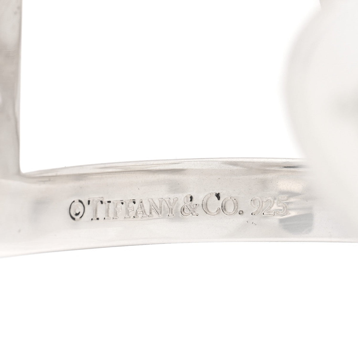 Tiffany Sterling Silver Stencil Heart Cuff Bracelet