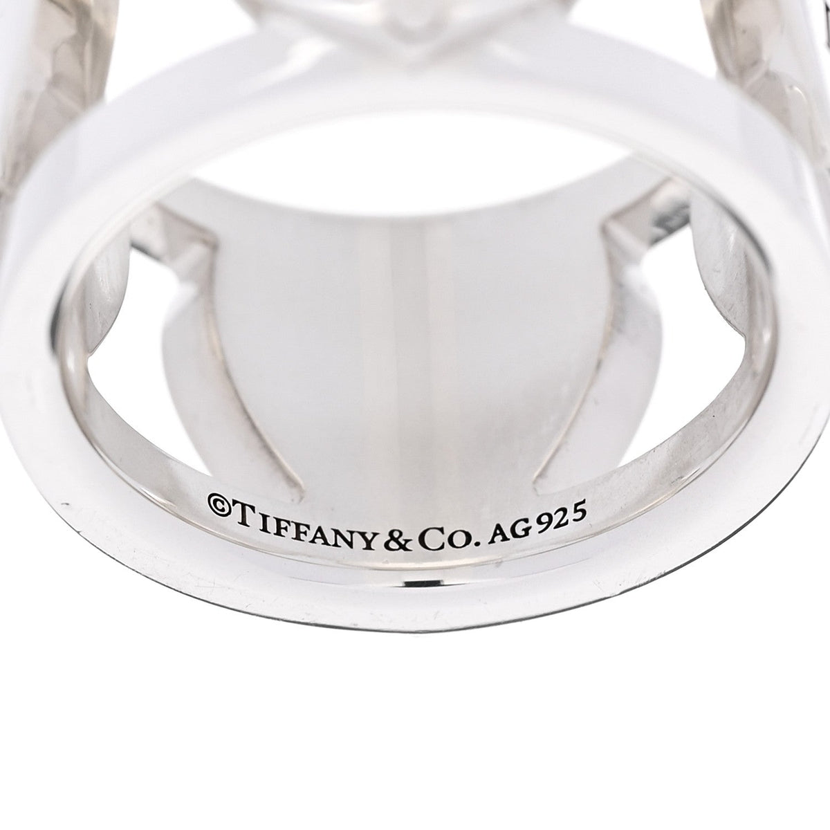Tiffany Sterling Silver Return to Tiffany Heart Wide Band Ring 47 4