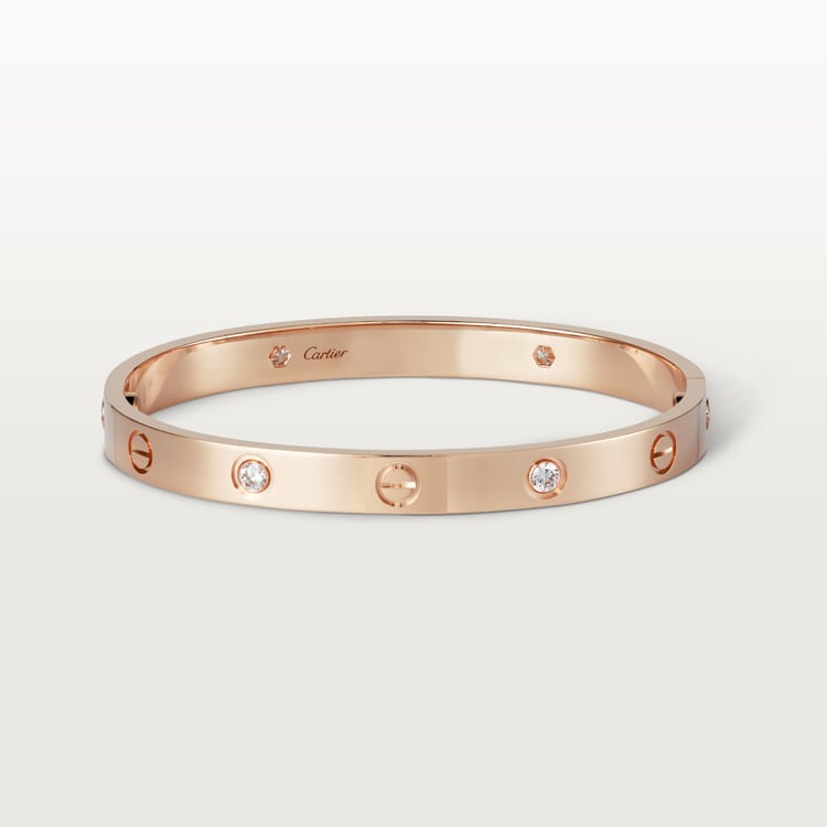 18K Gold Diamonds Cartier Love Bracelet