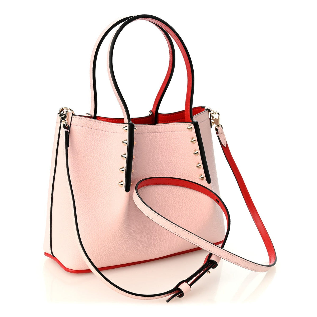 Christian Louboutin Calfskin Empire Spiked Mini Cabarock Tote Poupee 1984512