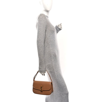 Saint Laurent Soft Ultracalfskin Monogram Small Solferino Shoulder Bag New Hazelnut