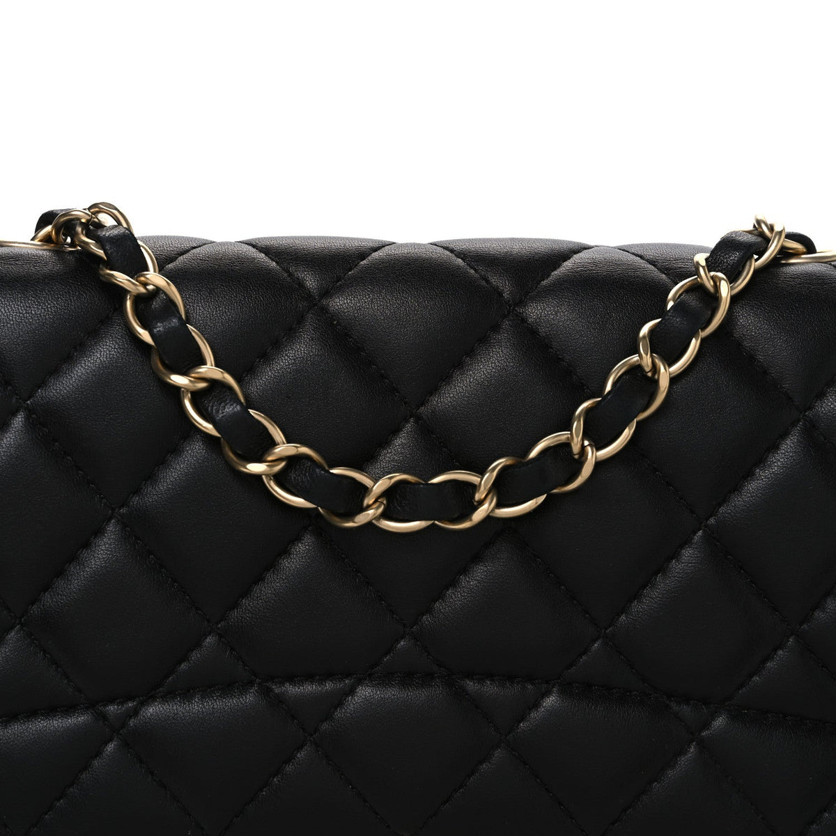 Chanel Lambskin Quilted Medium Mademoiselle Chic Flap Black