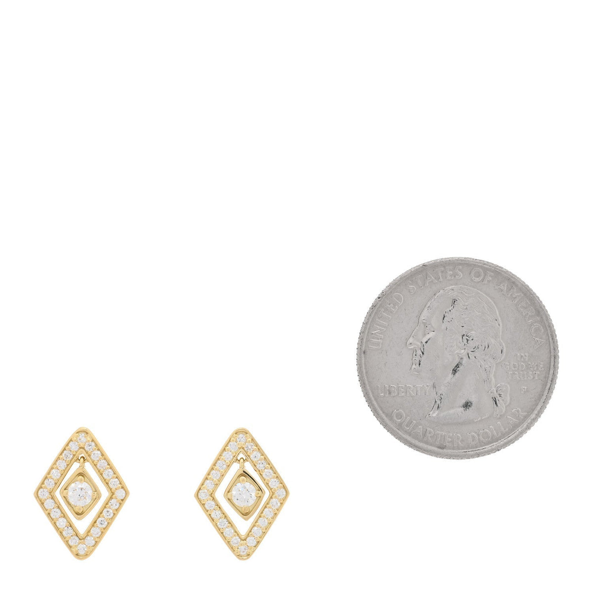 Roberto Coin 18K Yellow Gold Diamond Diamonte Earrings