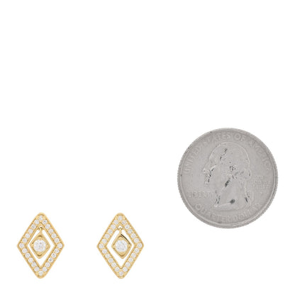 Roberto Coin 18K Yellow Gold Diamond Diamonte Earrings