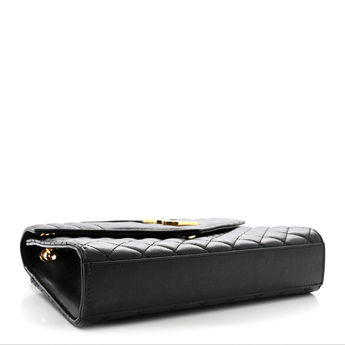 Saint Laurent Calfskin Medium Monogram Satchel Black 1983737