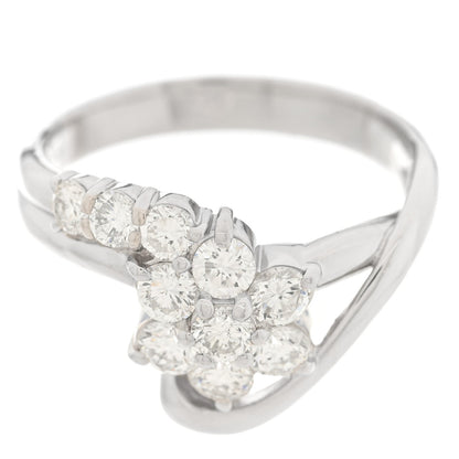 Platinum Diamond 1.06ctw Flower Ring 52 6
