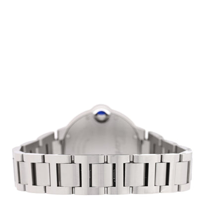 Cartier Stainless Steel Diamond 33mm Ballon Bleu Watch