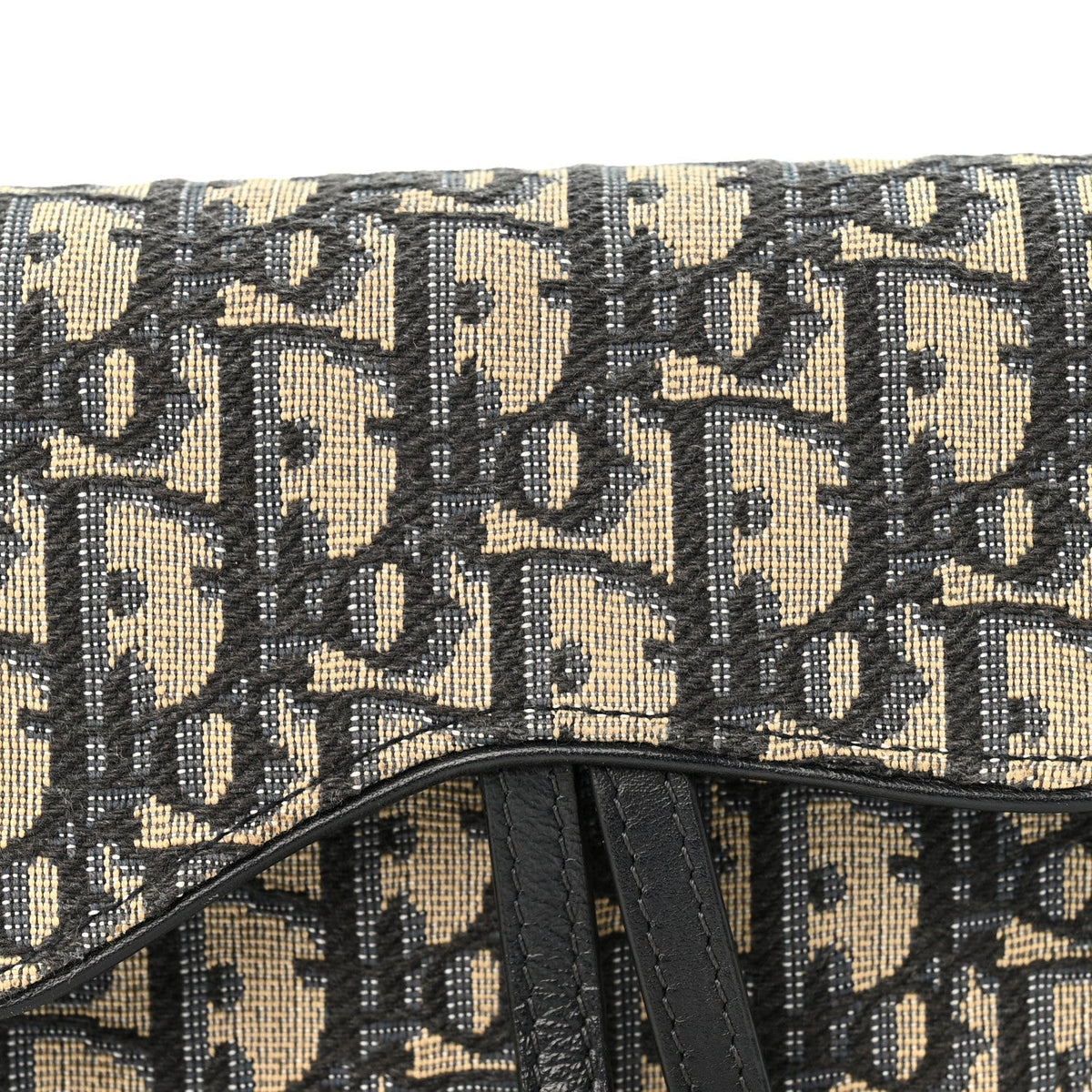 Christian Dior Oblique Saddle Belt Bag Blue