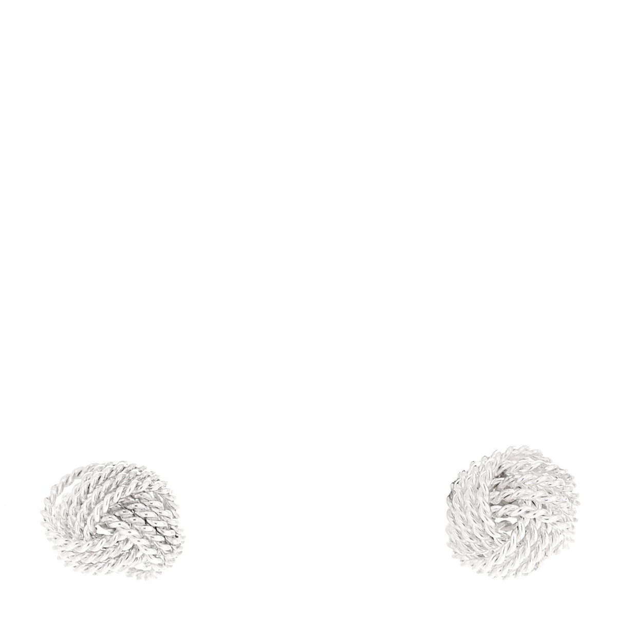 Tiffany Sterling Silver Twist Knot Earrings