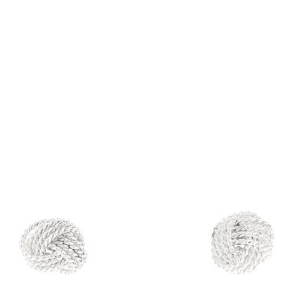 Tiffany Sterling Silver Twist Knot Earrings
